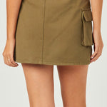 Cargo Skirt - Olive-skirt- Hometown Style HTS, women's in store and online boutique located in Ingersoll, Ontario