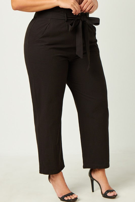 Pleated Paperbag Waist Pant - EX- Hometown Style HTS, women's in store and online boutique located in Ingersoll, Ontario