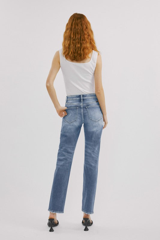 High Rise, Slim Straight-denim- Hometown Style HTS, women's in store and online boutique located in Ingersoll, Ontario
