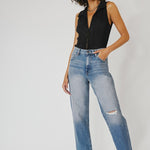 High Rise, Dad Fit-denim- Hometown Style HTS, women's in store and online boutique located in Ingersoll, Ontario
