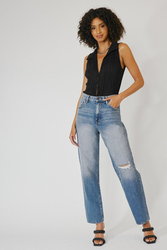 High Rise, Dad Fit-denim- Hometown Style HTS, women's in store and online boutique located in Ingersoll, Ontario