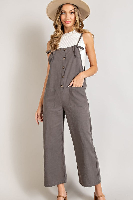 Straight Leg Overalls - Olive -EX-overalls- Hometown Style HTS, women's in store and online boutique located in Ingersoll, Ontario