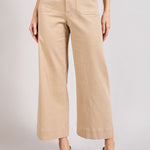 Soft Washed Wide Leg Pants - Tan-Pants- Hometown Style HTS, women's in store and online boutique located in Ingersoll, Ontario