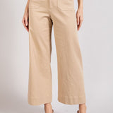 Soft Washed Wide Leg Pants - Tan-Pants- Hometown Style HTS, women's in store and online boutique located in Ingersoll, Ontario