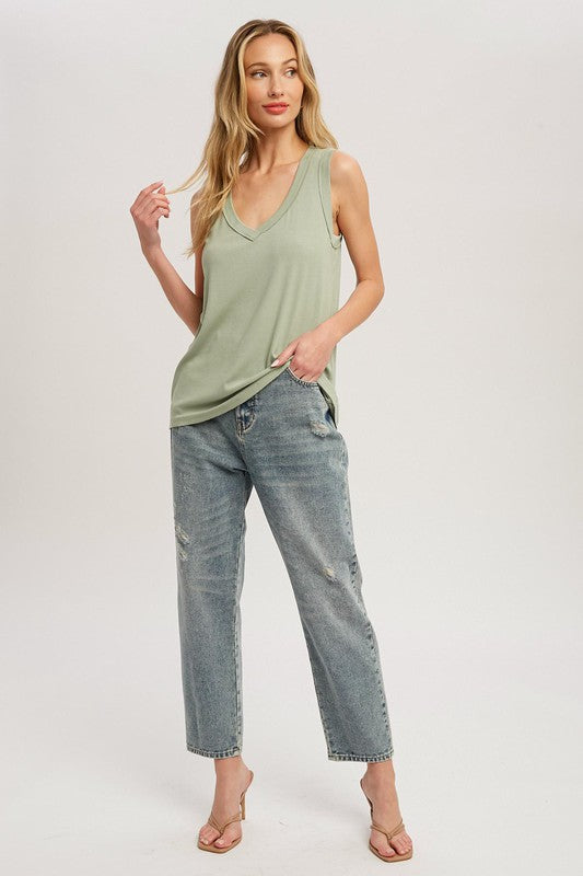 High Rise Loose Jeans-denim- Hometown Style HTS, women's in store and online boutique located in Ingersoll, Ontario