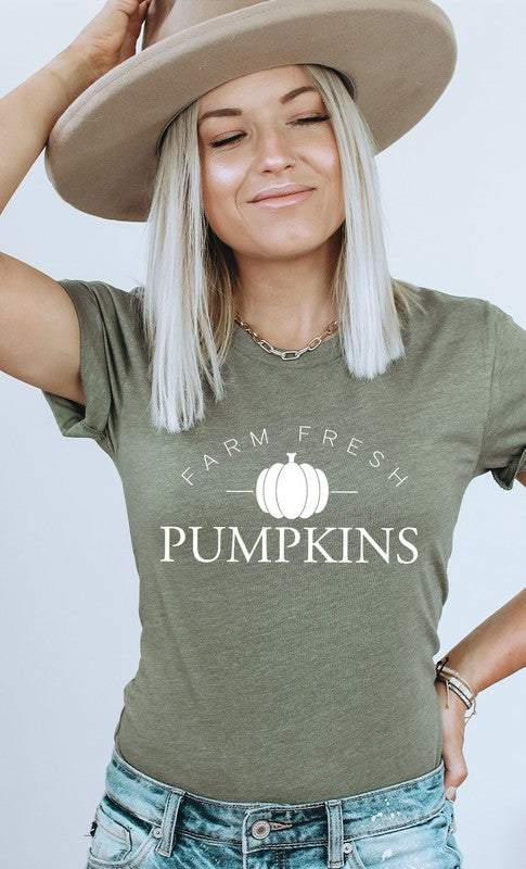 Farm Fresh Pumpkin - Olive-Shirts & Tops- Hometown Style HTS, women's in store and online boutique located in Ingersoll, Ontario