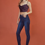 High Rise Super Skinny - Dark-Pants- Hometown Style HTS, women's in store and online boutique located in Ingersoll, Ontario