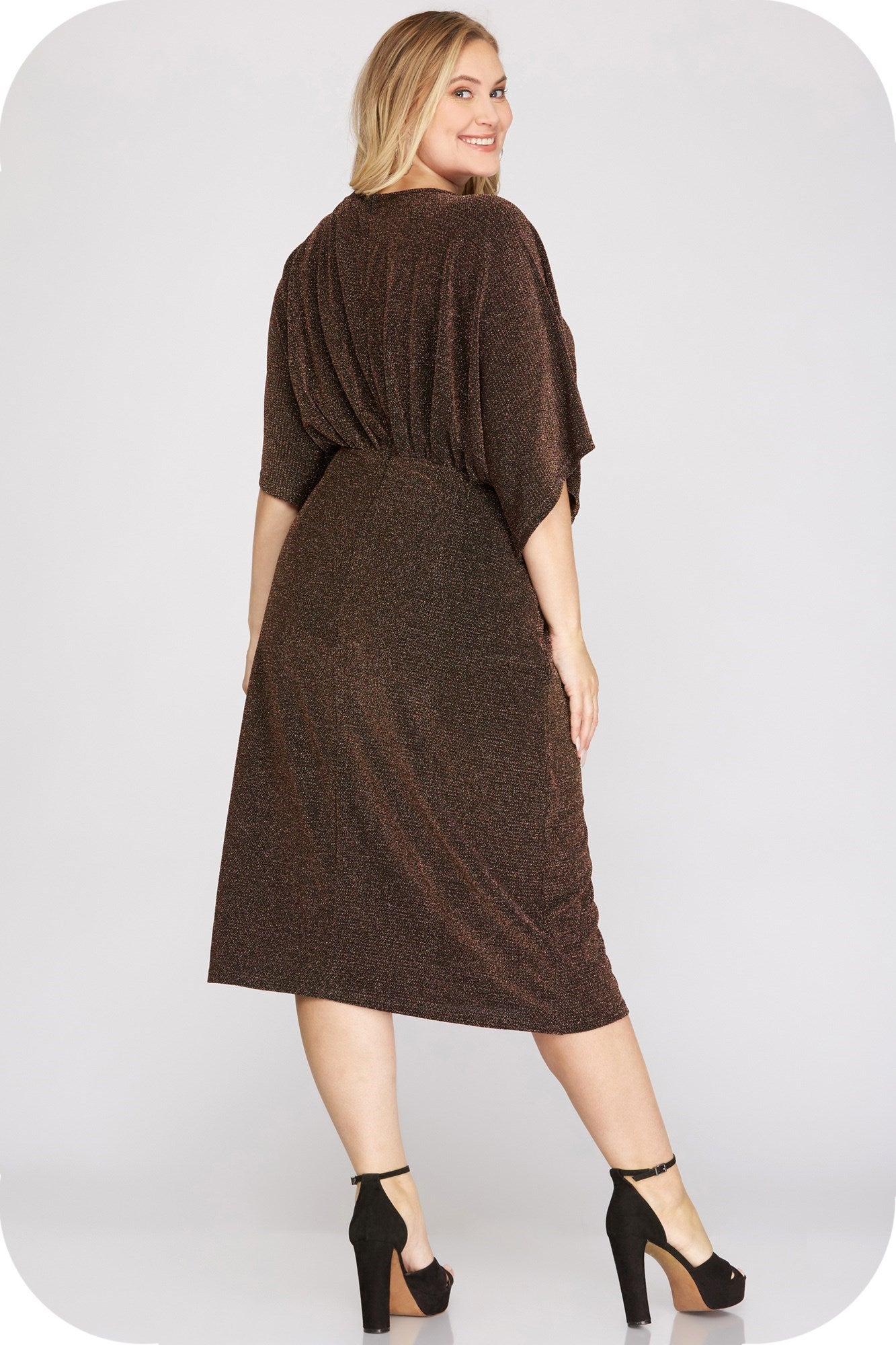 Stretch Knit Midi Dress - EX-Dress- Hometown Style HTS, women's in store and online boutique located in Ingersoll, Ontario